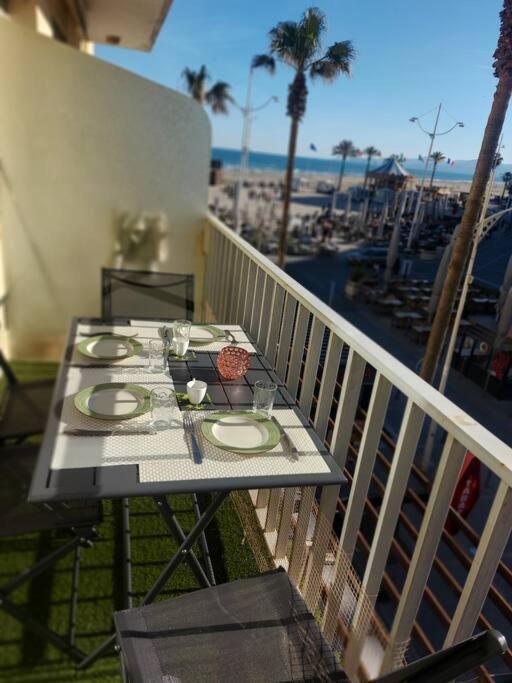 Appartement 20 Mts Plage, Pl Mediterranee, Vue Mer Parking Canet-en-Roussillon Exterior foto