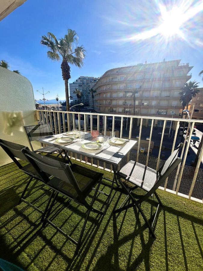 Appartement 20 Mts Plage, Pl Mediterranee, Vue Mer Parking Canet-en-Roussillon Exterior foto